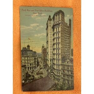 New‎ York NY NYC Post Office Park Row Postcard Old Vintage Card View Standard PC